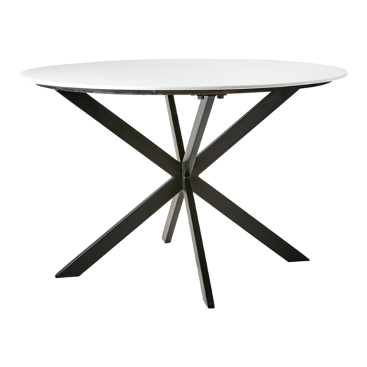 MILAN Tisch, Weiß/schwarz