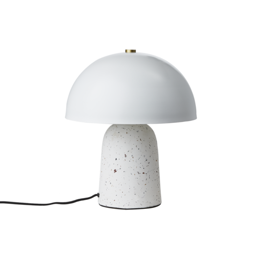 FUNGI Tischlampe/Limited Edition M, Weiß/schwarz