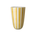 CIRCUS Vase L, Yellow/white