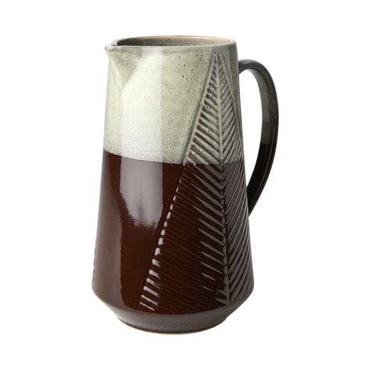 VILLE Jug, Brown/off white