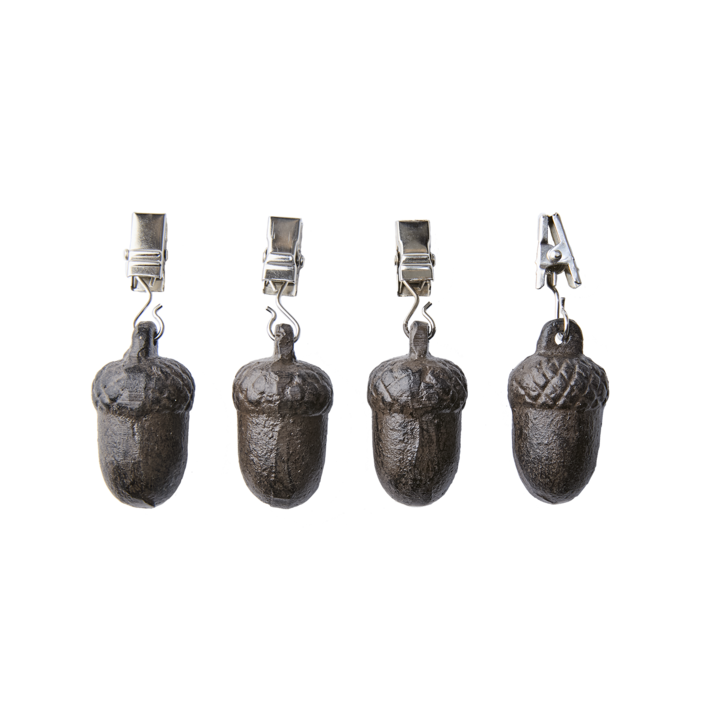 GLOBETROTTER Tischdeckengewichte, 4er-Set, Braun