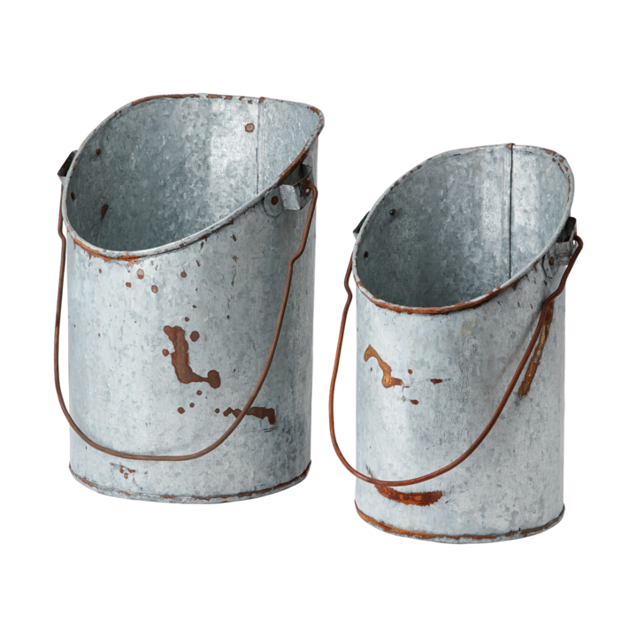 TREASURE Bucket, set of 2, Grey