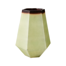 MAGNOLIA Vase M, Light green/dark brown