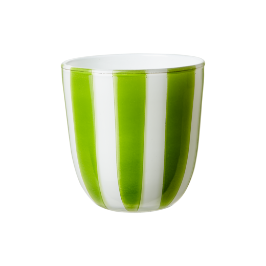 CIRCUS Portavela tea light S, Verde/blanco