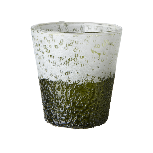 ALLY Tea light holder, Green/white