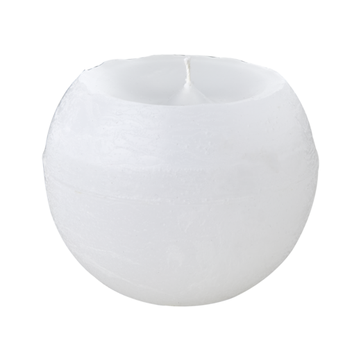 COTE NORD Ball candle M, White