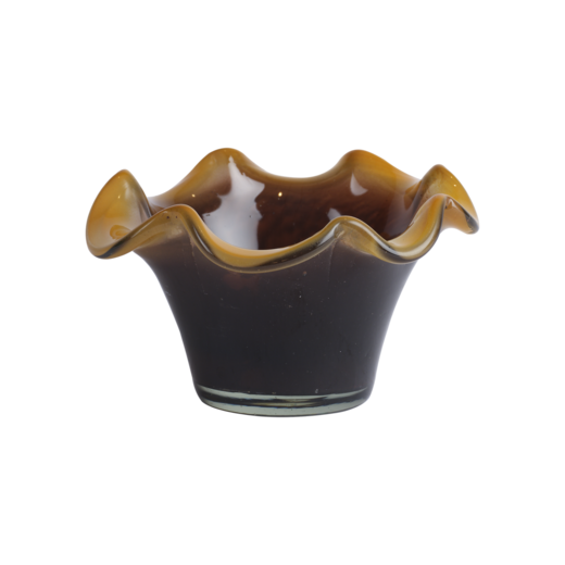WAVE Tea light holder, Brown