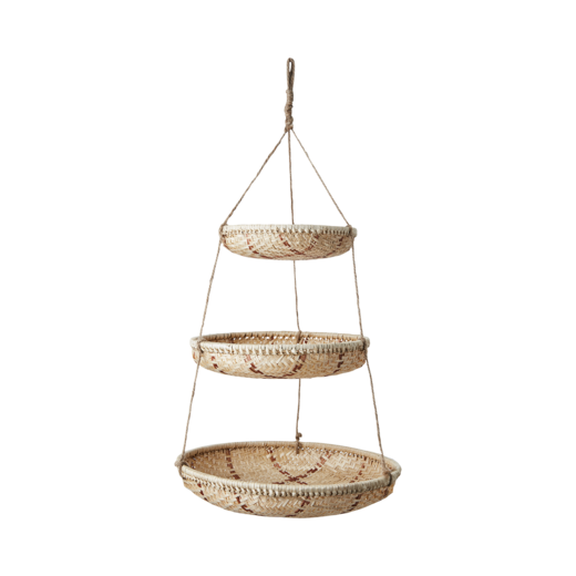 SUNNY Hanging basket, Natural/brown