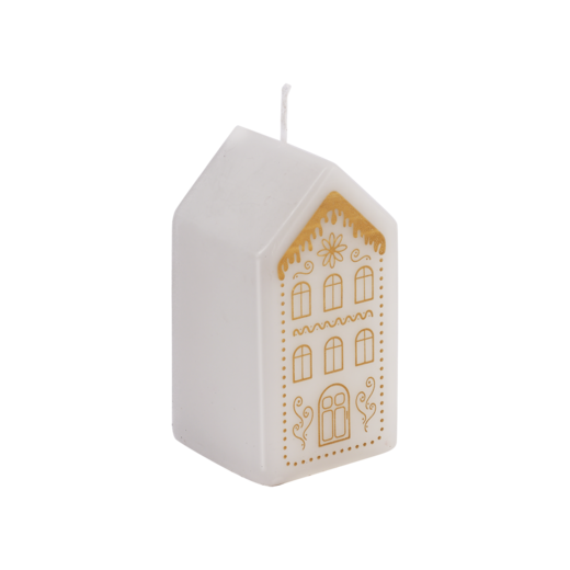 LYSA Candle, White/gold