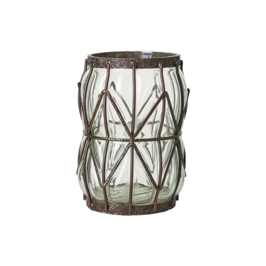 BELLE Vase, Clear/brown