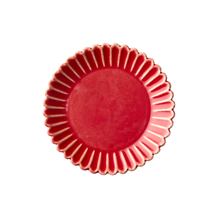 HULDA Plate, Coral red