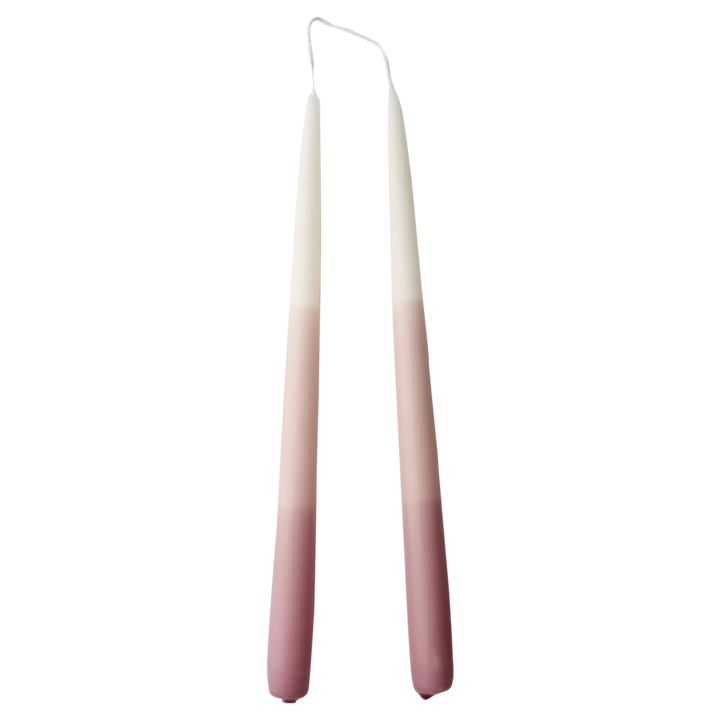 COLOURED TAPER Taper candle, Pink