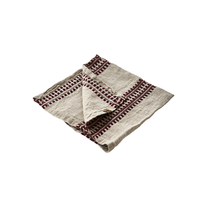 NOEL Napkin, Red/linen