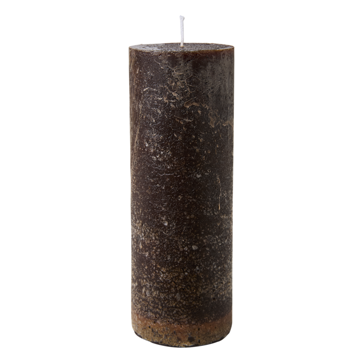 COTE NORD Stumpenkerze, Braun