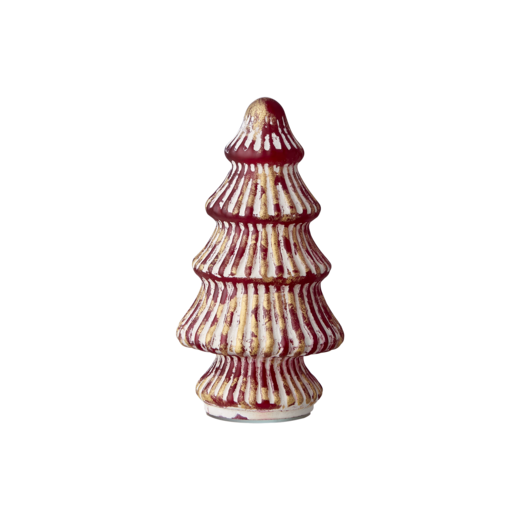 ALLY Deko-Tanne M, Rot/weiß