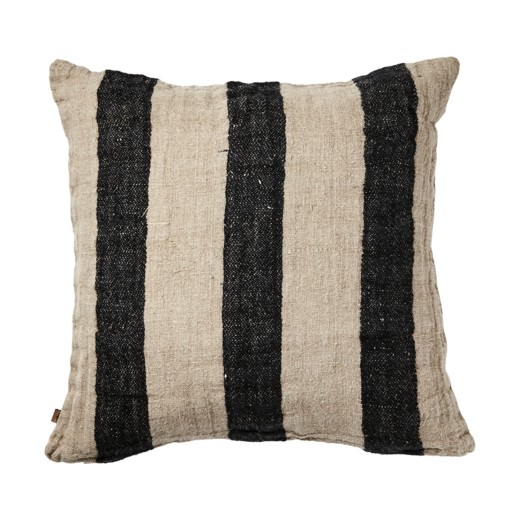 SIGNE Cushion cover, Black/natural