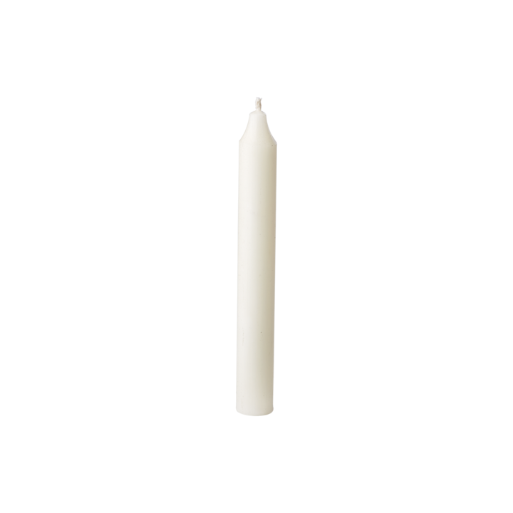 RUSTIC Taper candle, Ivory