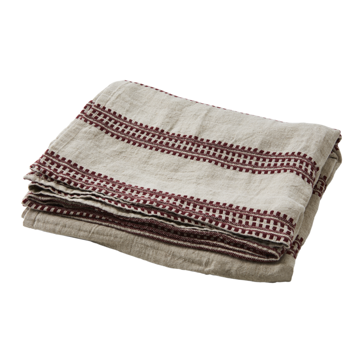 NOEL Tablecloth, Red/linen