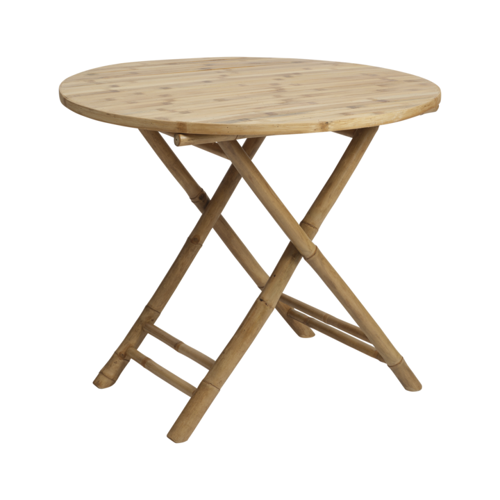 ANTONIO Table round, foldable, Natural