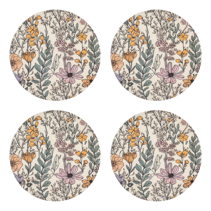 ELDORADO Sous-verre, lot de 4, Multicolor