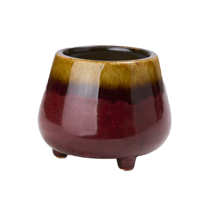 HOMELY Bougies parfumées Vanilla caramel, Rouge/rouille