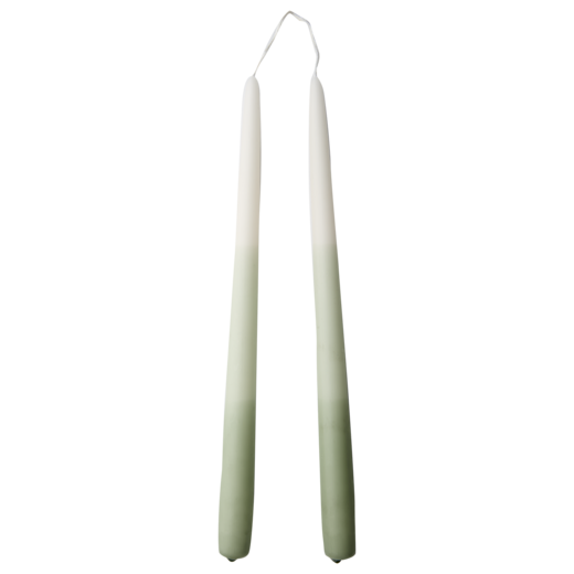 COLOURED TAPER Taper candle, Green