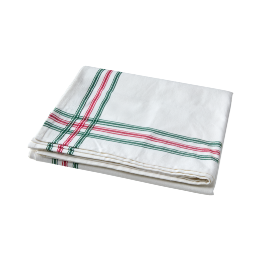 FLISA Tablecloth, White/green/red