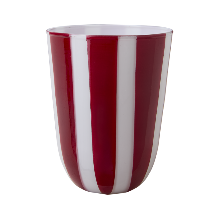 CIRCUS Tea light holder M, Red/white
