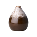 LAVA Vase, Marron foncé