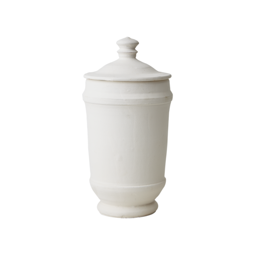 ALBIN Urn with lid, White