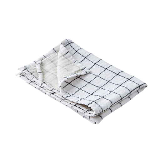 ELSA Kitchen towel, White/black