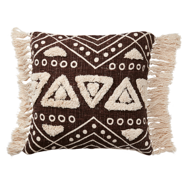 FERNANDO Cushion cover, Natural/brown