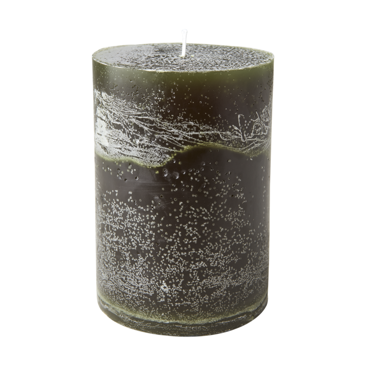 COTE NORD Pillar candle, Classic green