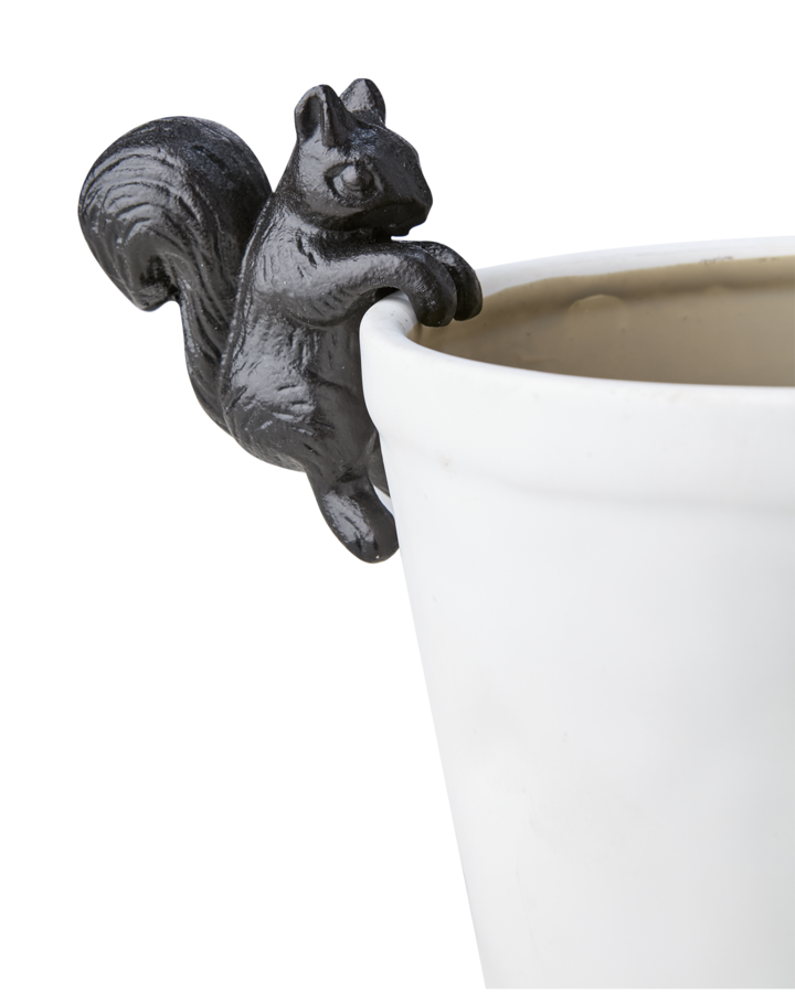 GLOBETROTTER Krukdekoration ekorre, Svart