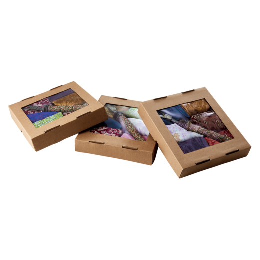TREASURE Boîte avec emballage cadeau en tissu, Multicolor