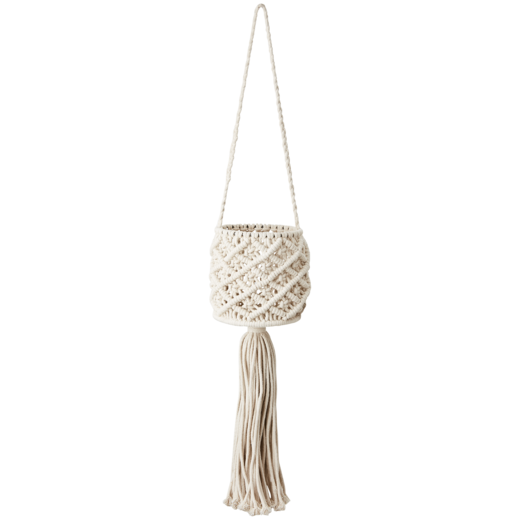 BRAID Hanging basket S, Ivory