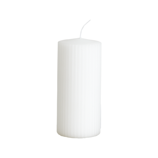RILL Pillar candle, White