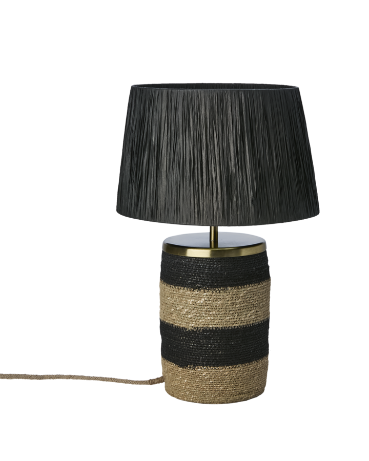 LANDO Table lamp, Black/natural