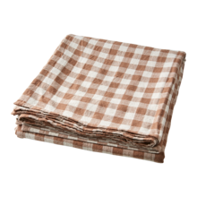 INGRID Tablecloth, Rusty brown/off white