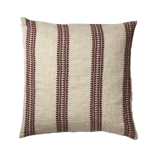 NOEL Cushion cover, Red/linen