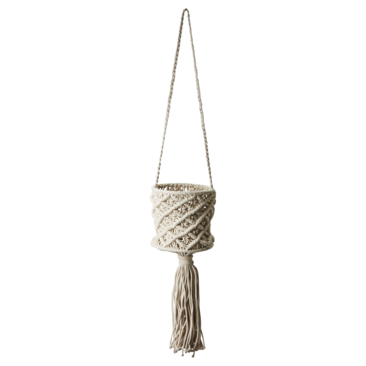 BRAID Hanging basket M, Ivory