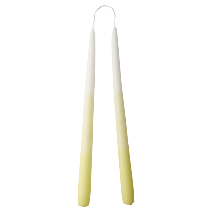 COLOURED TAPER Taper candle, Yellow