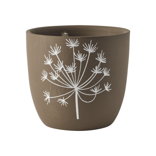 LIA Pot, Brown/white