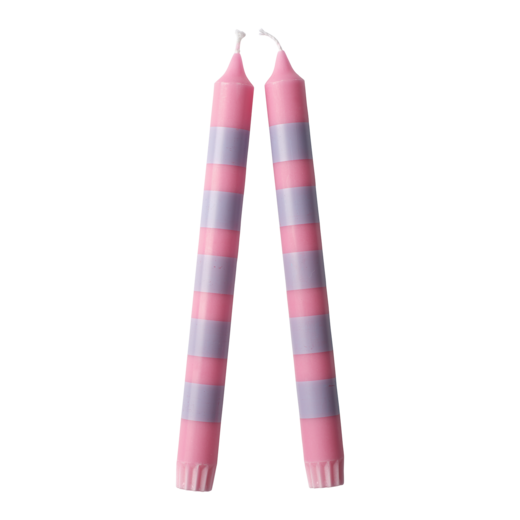 COLOURED TAPER Taper candle, Pink/blue