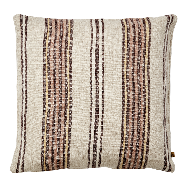 HILDA Cushion cover, Natural/brown/pink/yellow