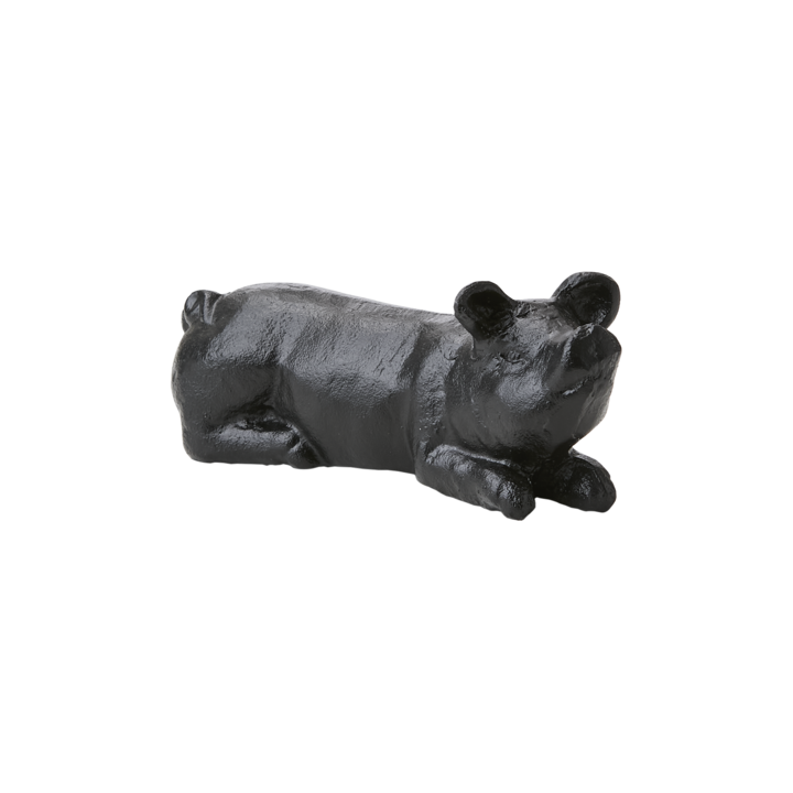 GLOBETROTTER Decorative pig, Black
