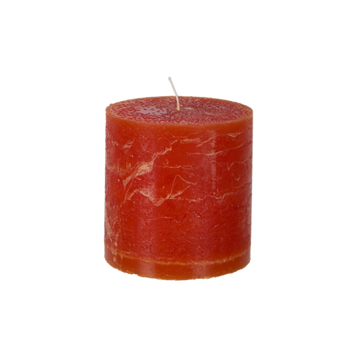 COTE NORD Pillar candle, Dark orange