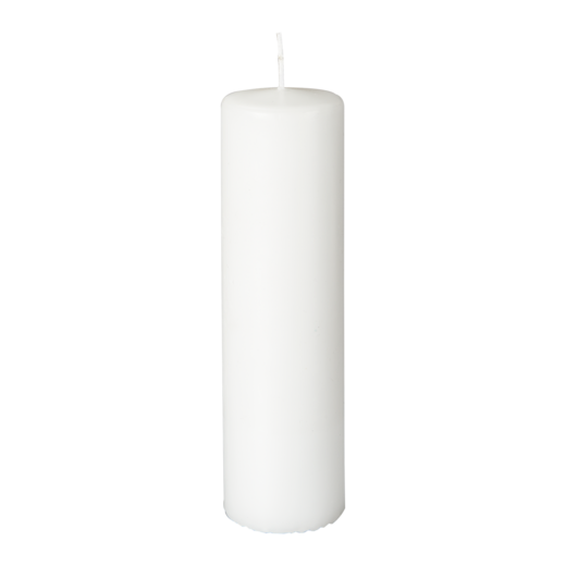 SKYLINE Pillar candle, White