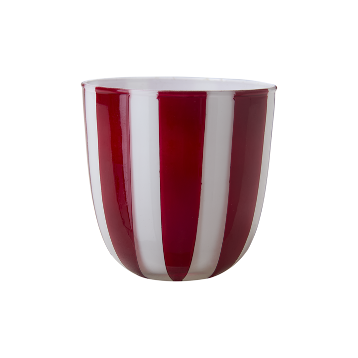 CIRCUS Tea light holder S, Red/white