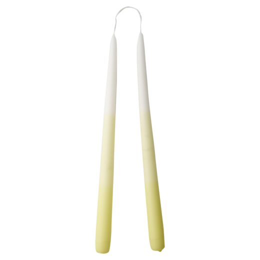 COLOURED TAPER Taper candle, Yellow